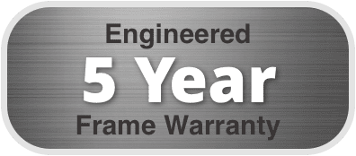 Engineered 5 Year Frame Warranty