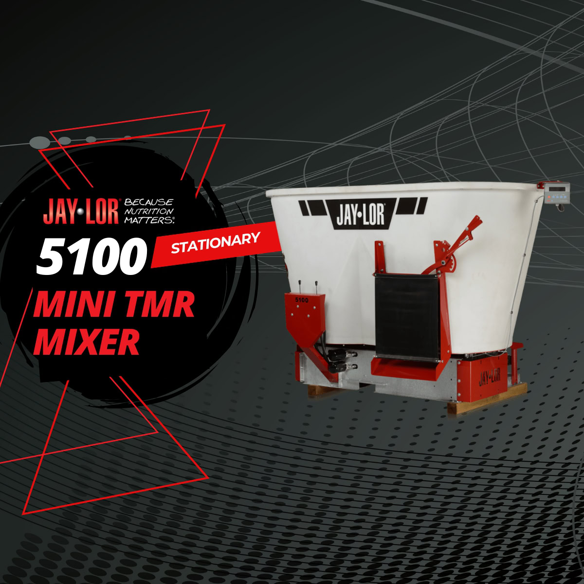 5100 Stationary Mini TMR Mixers by Jaylor